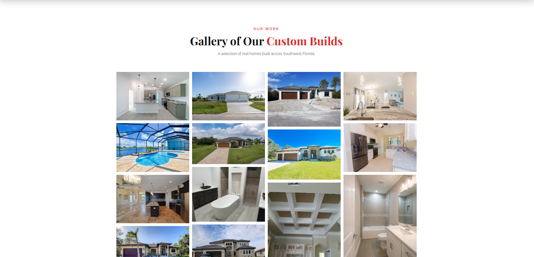 Impact Homes gallery page